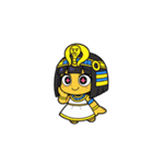 ファラオな女性が美味しく食べる（個別スタンプ：7）