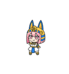 ファラオな女性が美味しく食べる（個別スタンプ：13）