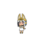 ファラオな女性が美味しく食べる（個別スタンプ：20）