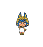 ファラオな女性が美味しく食べる（個別スタンプ：22）