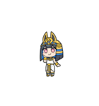 ファラオな女性が美味しく食べる（個別スタンプ：31）