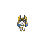 ファラオな女性が美味しく食べる（個別スタンプ：32）