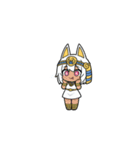 ファラオな女性が美味しく食べる（個別スタンプ：33）