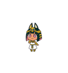 ファラオな女性が美味しく食べる（個別スタンプ：37）