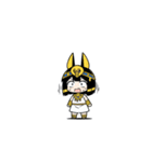 ファラオな可愛い女性がビックリ（個別スタンプ：8）