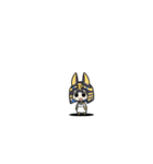 ファラオな可愛い女性がビックリ（個別スタンプ：9）