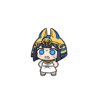 ファラオな可愛い女性がビックリ（個別スタンプ：10）
