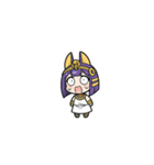 ファラオな可愛い女性がビックリ（個別スタンプ：14）