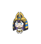 ファラオな可愛い女性がビックリ（個別スタンプ：19）