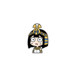 ファラオな可愛い女性がビックリ（個別スタンプ：20）
