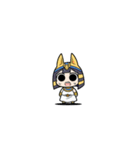 ファラオな可愛い女性がビックリ（個別スタンプ：21）