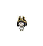 ファラオな可愛い女性がビックリ（個別スタンプ：22）