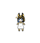 ファラオな可愛い女性がビックリ（個別スタンプ：33）