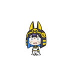ファラオな可愛い女性がビックリ（個別スタンプ：36）