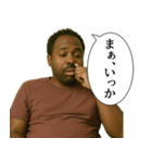 やる気3%の黒人（個別スタンプ：1）