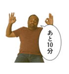 やる気3%の黒人（個別スタンプ：14）