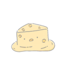 ゆるい食べ物のスタンプ（個別スタンプ：1）