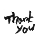 挨拶よく使う言葉を筆で7（個別スタンプ：13）