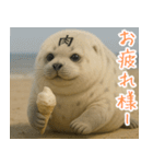 きゅーとあざらしすたんぷ（個別スタンプ：16）