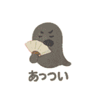 カラフルおばけのひとこま（個別スタンプ：2）