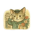 [アレンジ用]絵本の猫ちゃん（個別スタンプ：1）