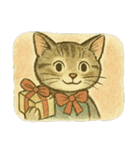 [アレンジ用]絵本の猫ちゃん（個別スタンプ：4）
