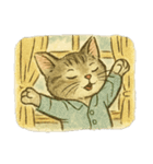 [アレンジ用]絵本の猫ちゃん（個別スタンプ：6）