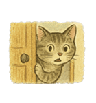 [アレンジ用]絵本の猫ちゃん（個別スタンプ：7）