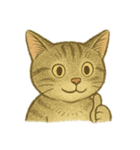 [アレンジ用]絵本の猫ちゃん（個別スタンプ：13）