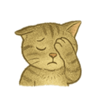 [アレンジ用]絵本の猫ちゃん（個別スタンプ：14）