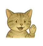 [アレンジ用]絵本の猫ちゃん（個別スタンプ：15）