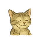 [アレンジ用]絵本の猫ちゃん（個別スタンプ：18）