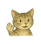 [アレンジ用]絵本の猫ちゃん（個別スタンプ：19）