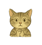 [アレンジ用]絵本の猫ちゃん（個別スタンプ：24）