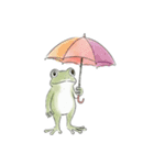 梅雨のかえるちゃん（個別スタンプ：1）