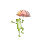梅雨のかえるちゃん（個別スタンプ：3）