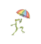梅雨のかえるちゃん（個別スタンプ：16）