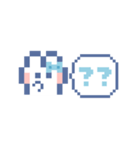 動くうしゃぎ！！2 水色（個別スタンプ：9）