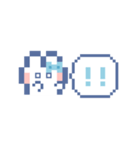 動くうしゃぎ！！2 水色（個別スタンプ：10）