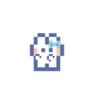 動くうしゃぎ！！2 水色（個別スタンプ：23）