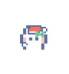 動くうしゃぎ！！2 緑色（個別スタンプ：14）