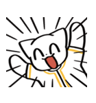 野球ねこ応援団・黄色チームVer. その2（個別スタンプ：37）