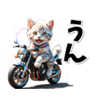 即返信♡バイク好き ねこ（個別スタンプ：1）