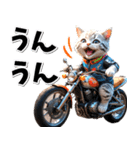 即返信♡バイク好き ねこ（個別スタンプ：18）