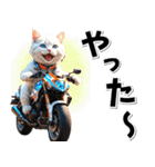 即返信♡バイク好き ねこ（個別スタンプ：22）