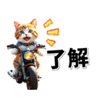 即返信♡バイク好き ねこ（個別スタンプ：30）