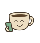 カフェタイム・コーヒーカップスタンプ（個別スタンプ：7）