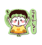 シールみたいなスタンプ【動物】猫の母（個別スタンプ：22）