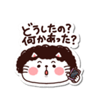 シールみたいなスタンプ【動物】猫の母（個別スタンプ：25）