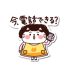 シールみたいなスタンプ【動物】猫の母（個別スタンプ：28）